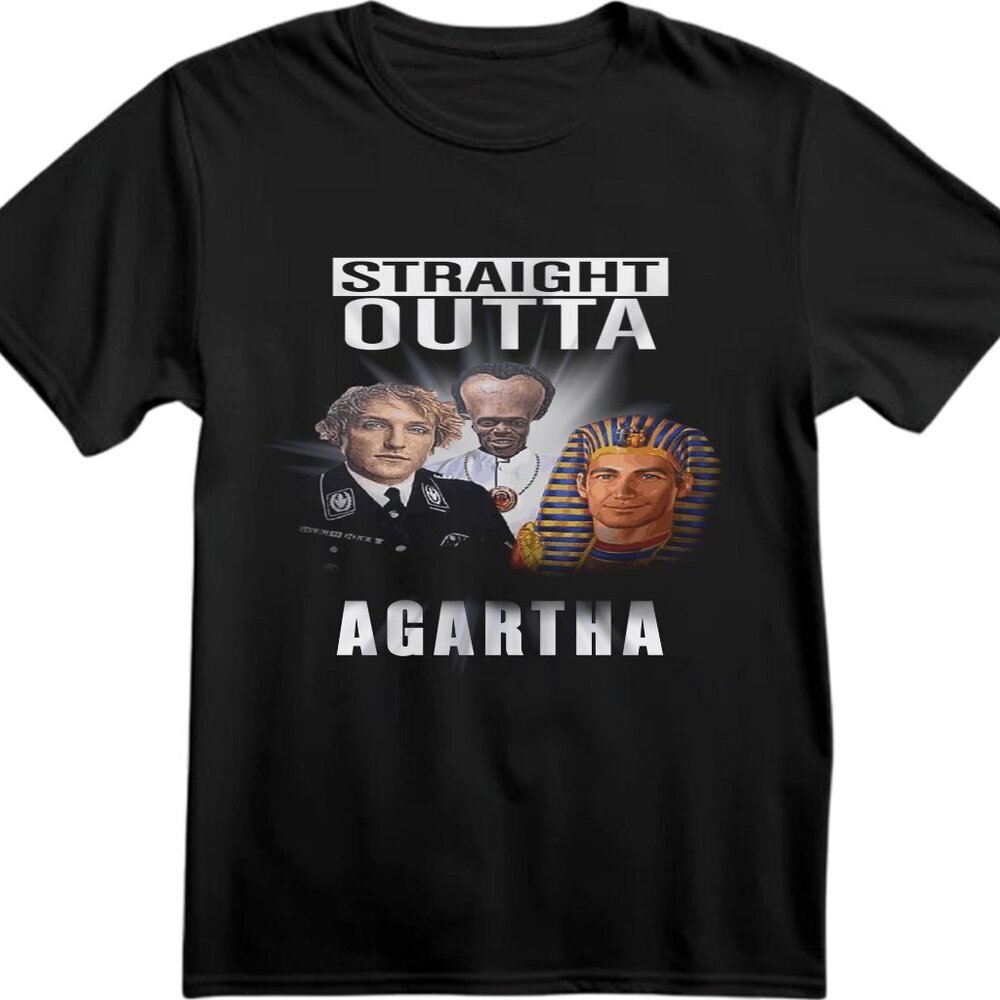 Straight Outta Agartha History Conspiracy Ancient Civilization Parody T Shirt 90